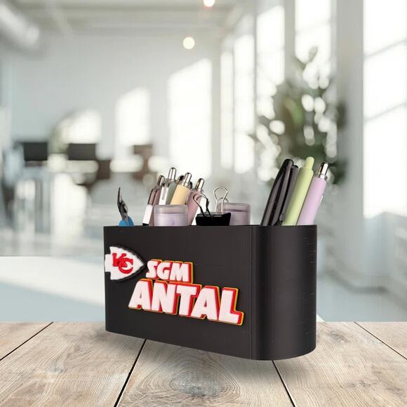 Personalized Kansas City Chiefs Desk Organizer, Chiefs Gift, Chiefs Office Decor - Picture 5 of 10